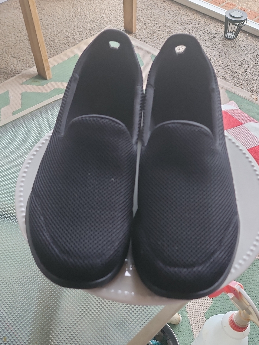 Skechers Black Slip-On Mesh Comfort Shoe